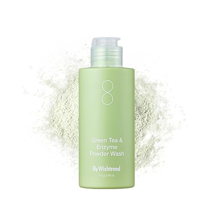 By Wishtrend Green Tea & Enzyme Powder Wash, 3.88 oz (110 g)-Velvo Beauty