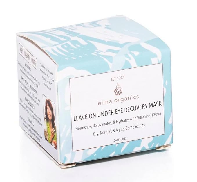 Leave On Under Eye Recovery Mask, 1oz, organic skincare, eye cream, reduce wrinkles, reduce dark circles, reduce puffy eyes, rebuild collagen, vitamin c, white truffle extract, holistic skincare-Velvo Beauty