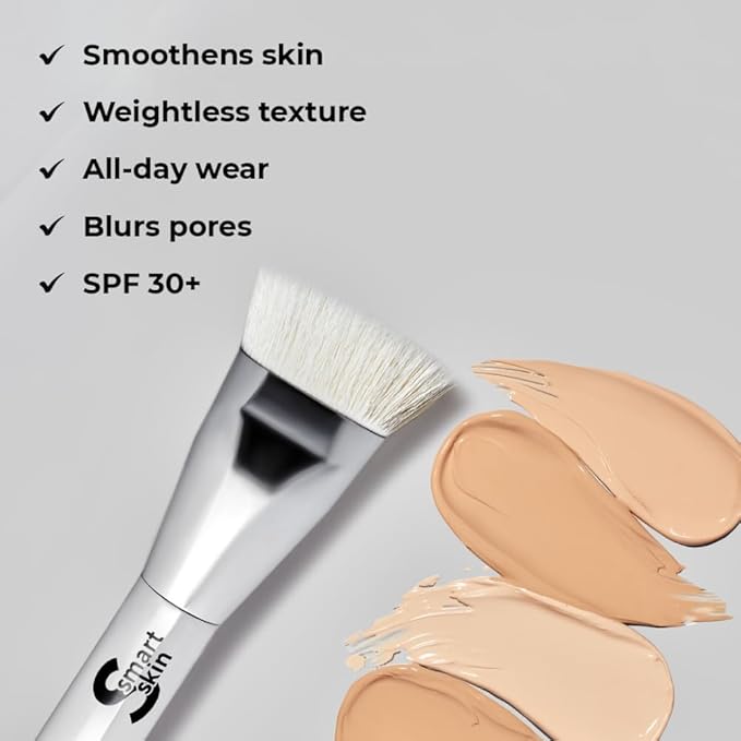 Lamel- Smart Skin Serum Tinted Foundation - 409 Deep Beige | Smoothens skin | Weightless texture| Blurs pores | All-day wear | 35ml-Velvo Beauty