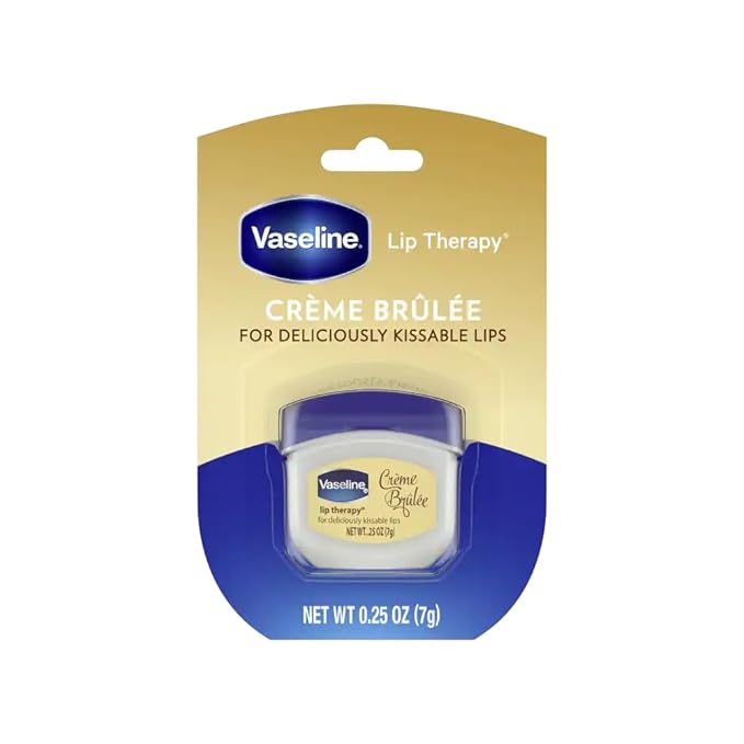 Vaseline Lip Therapy, Creme Brulee 0.25 Oz (3 Pack)-Velvo Beauty