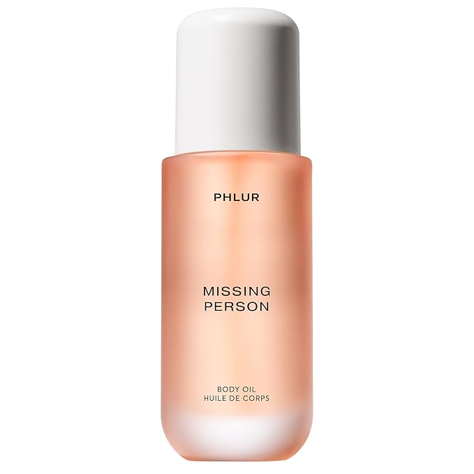 PHLUR Missing Person Body Oil For Women & Men - Lightweight & Nourishing - With Ceramide-Rich Oils & Skin-Mimicking Lipids - Bergamont, Musk, Orange & Sandalwood Floral Scented Body Oil (4 Fl Oz)-Velvo Beauty