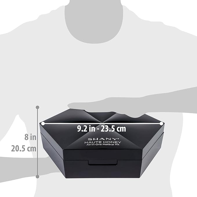 SHANY Haute Honey Makeup Set - All-in-One Makeup Kit with 80 Eyeshadows, 32 Lip Colors, 6 Gel Eyeliners, 4 Face Powders, 4 Blushes, and 4 Eyebrow Powders-Velvo Beauty