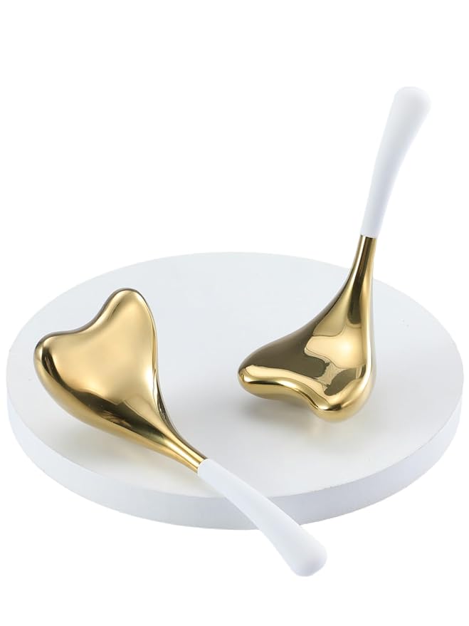 2-in-1 Gua Sha Cryo Sticks, Facial Skin Care Tools for Women Facial Massager, Unbreakable Stainless Steel Esthetician Supplies, Cooling Ice Globes Roller with Carry Case-Velvo Beauty