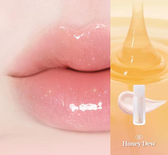 MILKTOUCH Dew Stain Sheer Lip Gloss (01 Honey Dew, 0.14 Fl Oz (Pack of 1))-Velvo Beauty