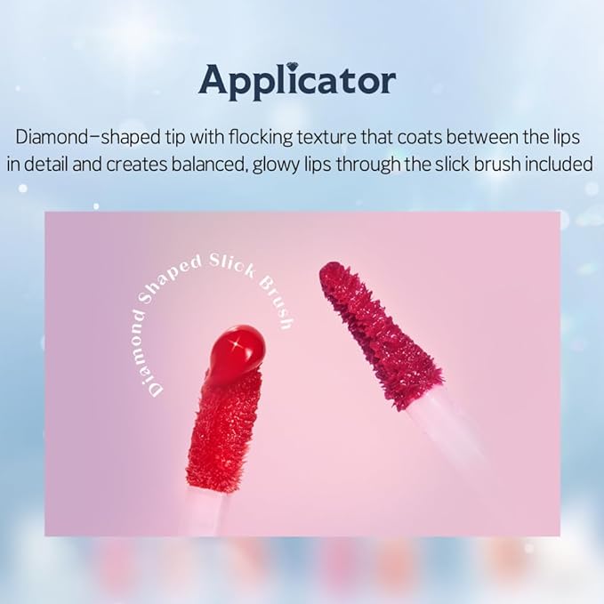 ETUDE Over Glowy Lip Stain Tint #15 Garnet of Truth | Non-Sticky Vegan Lip Tint | Moisturized & Long-lasting Lip Gloss | Daily Tint for Dry Lips, Korean Makeup-Velvo Beauty