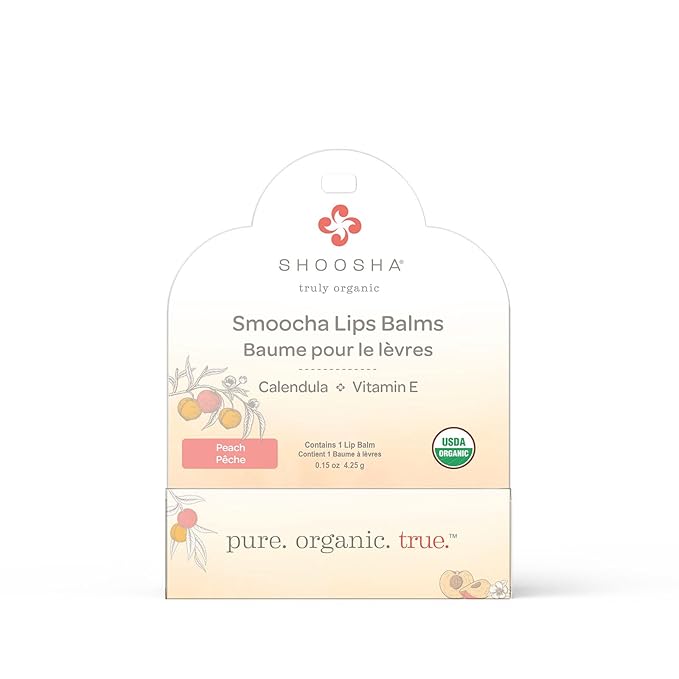 ORGANIC SMOOCHA ORGANIC LIP BALM Peach-Velvo Beauty