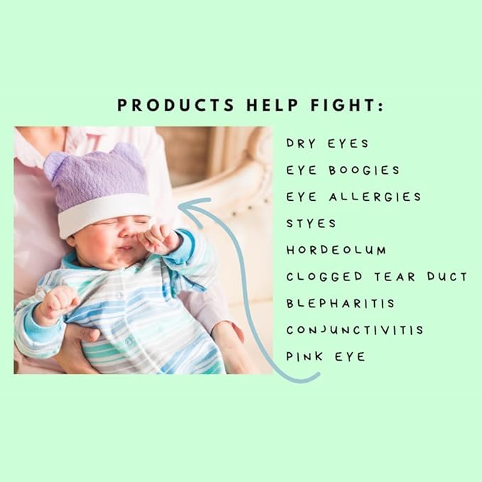 GlamBaby Eye Care - Unbearable Bump™ Kit - stye kit for kids - heat and cooling mask - cleansing spray for eyelid debris-Velvo Beauty