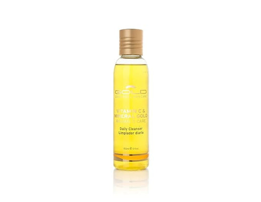 Gold Cosmetics & Skin Care Vitamin C & Mineral Gold Skincare, with Collagen (Daily Cleanser, 150ml)-Velvo Beauty