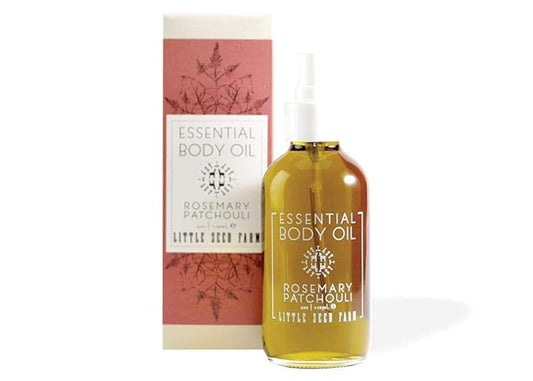 Little Seed Farm Essential Body Oil, Rosemary Patchouli, 4.0 Ounce-Velvo Beauty
