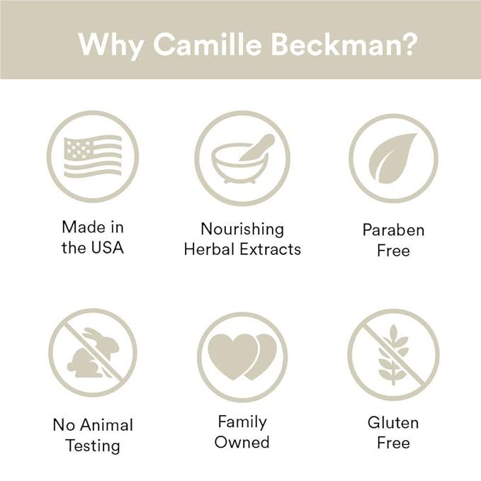Camille Beckman Essentials Gift Basket, French Vanilla, Glycerine Hand Therapy 6 oz, Silky Body Cream 13 oz, Hand and Shower Cleansing Gel 13 oz, Glycerine Soap 3.5 oz-Velvo Beauty