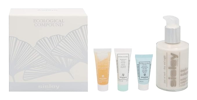 SISLEY, Ecological Compound Piece Set Ecological Compound 125ml + Buff Wash Face Gel 10ml + HydraGlobal Serum 5ml + HydraGlobal 10ml, Multi, 4 Count, (Pack of 4)-Velvo Beauty