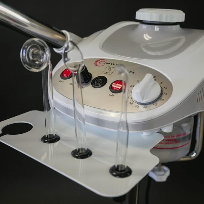 OMWAH 3 in 1 Aromatherapy Facial Steamer with 5X LED Magnifying Lamp Glass High-Frequency Esthetician Spa Equipment-Velvo Beauty
