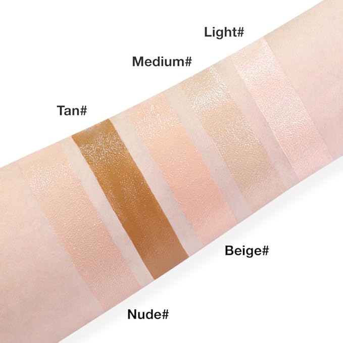 Pro Under Eye Full Coverage Liquid Concealer to Cover Dark Circles, Scars,Redness,Spots,Fine Lines,Corrector Anti-Aging Natural Finish, Moistening Smooth Cream,Waterproof 0.4 * 2 fl oz-Beige+Nude-Velvo Beauty