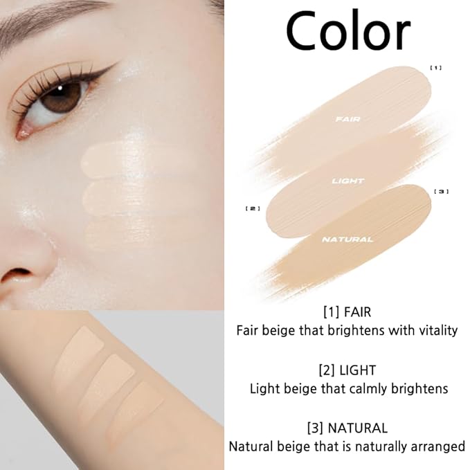 Hold On Tight Concealer 3 Colors – High Coverage & Fitting Liquid Concealer, Full Coverage, Lightweight Dark Circles Eraser, Long-Lasting Cover, Natural Finish, Vegan, 0.17 oz. (03 NATURAL)-Velvo Beauty