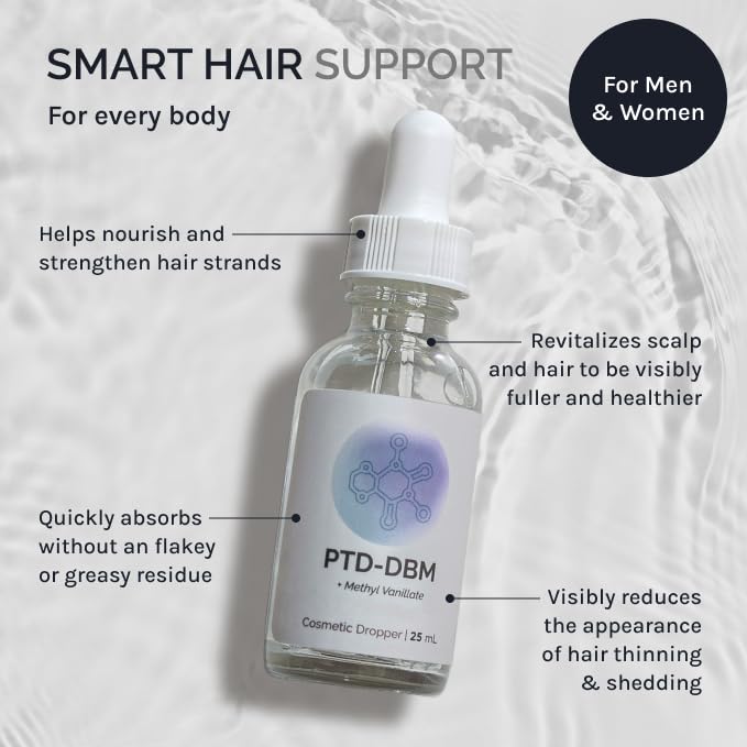 InfiniWell PTD-DBM Peptide Hair Serum for Fuller-Looking Hair - Scalp Treatment for Visible Growth & Follicle Renewal - Reinforce Restoration, Strand Integrity & Optimal Density (25 ml)-Velvo Beauty
