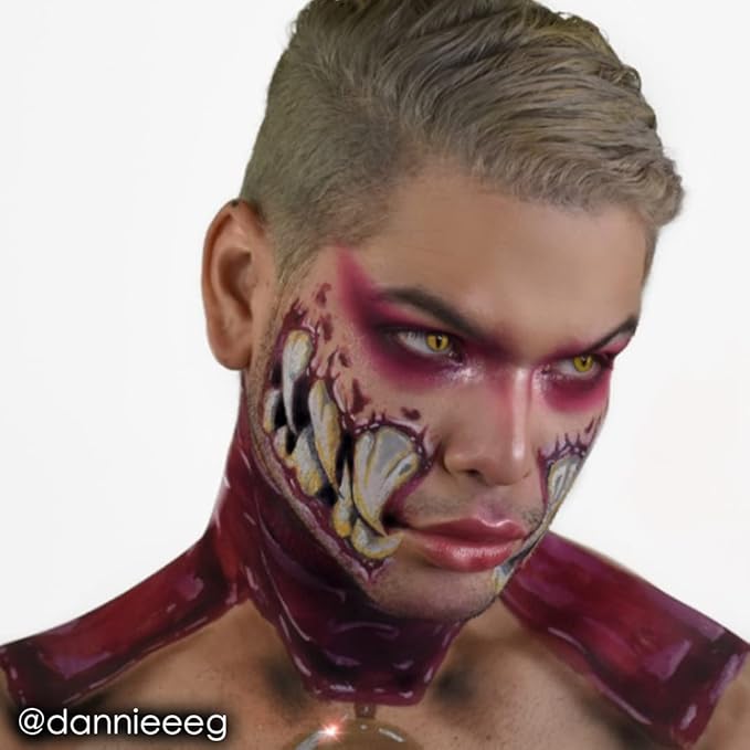 Mehron Makeup Paradise Makeup AQ Refill Size | Stage & Screen, Face & Body Painting, Beauty, Cosplay, and Halloween | Water Activated Face Paint, Body Paint, Cosplay Makeup .25 oz (7 ml) (Porto)-Velvo Beauty