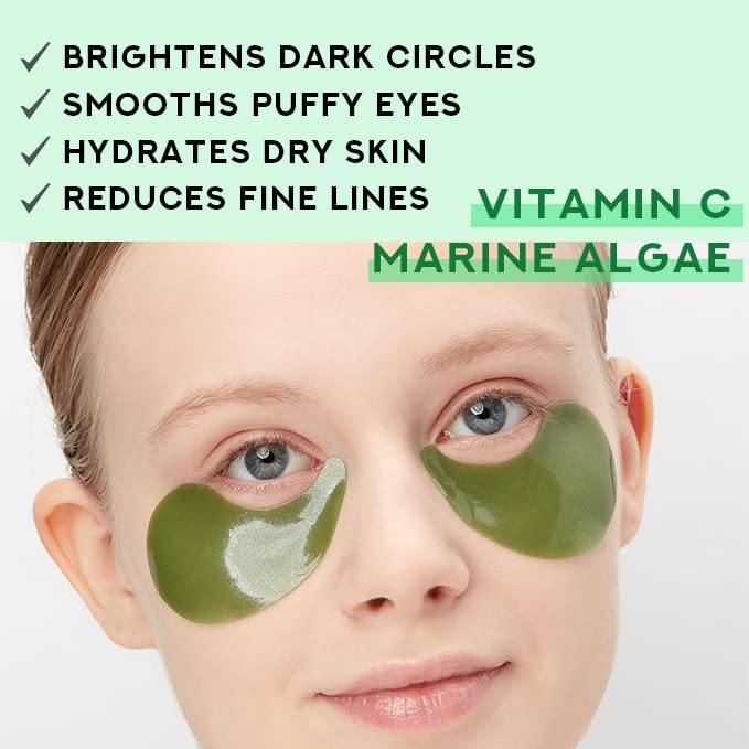 Marine Algae & Vitamin C Hydrogel Eye Patches-Velvo Beauty