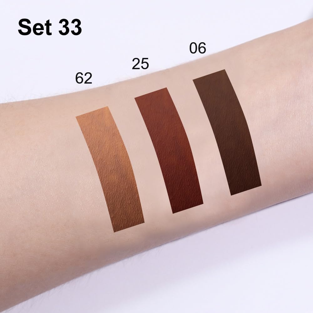 evpct 3Pcs Chocolate Nude Brown True Nude Matte Lip Liner & Liquid Lipstick Stain Makeup Set for Women, Lip Liner Stain Long Lasting Waterproof Smudge Proof, Cruelty Free Lip Makeup 24 hours originale-Velvo Beauty