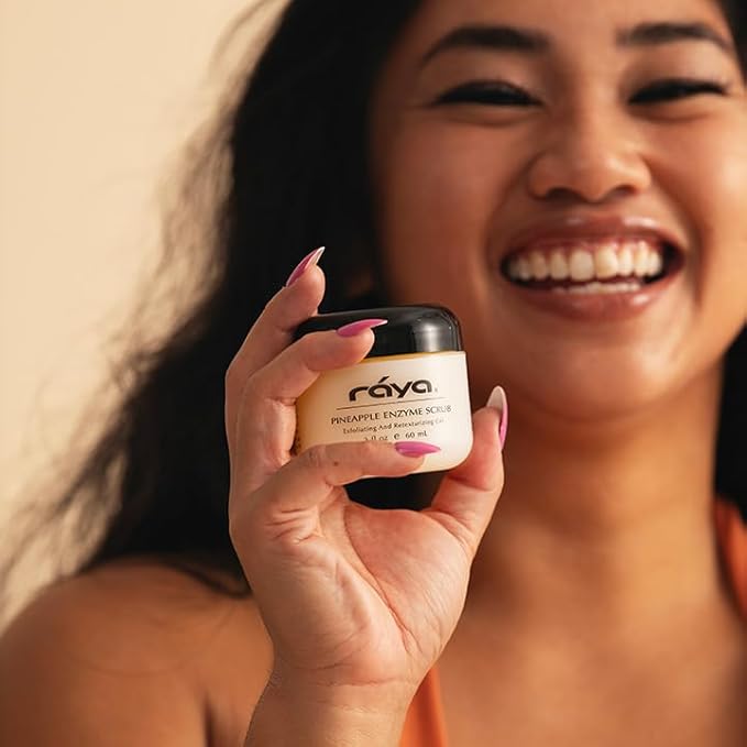 RAYA Pineapple Enzyme Facial Scrub (120) | Exfoliating and Refining Facial Scrub for Combination Skin | Creates a Glowing Complexion | Made with Pineapple Enzymes and Jojoba Beads-Velvo Beauty