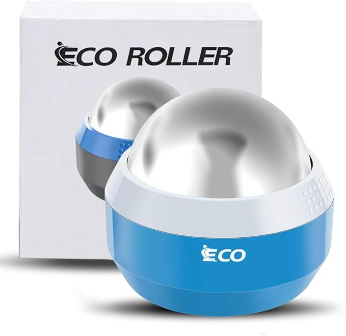 iECO Cryosphere Cold Massage Roller Ball - Massage Ball for Cold & Heat Relief, Myofascial Release, Trigger Point Therapy, Muscle Knots - Deep Tissue Ice Massager-Velvo Beauty