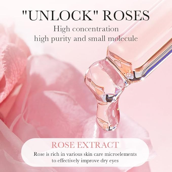 60PCS/30pairs Rose Hyaluronic Acid Moist Eye Mask Nourishing Eye Mask Hydrating Moisturizing Nourishing Eye Zone Eye Mask 80g-Velvo Beauty