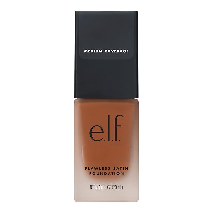 e.l.f. Flawless Finish Foundation, Lightweight & Medium Coverage, Semi-Matte Finish, Coco, 0.68 Fl Oz (20mL)-Velvo Beauty