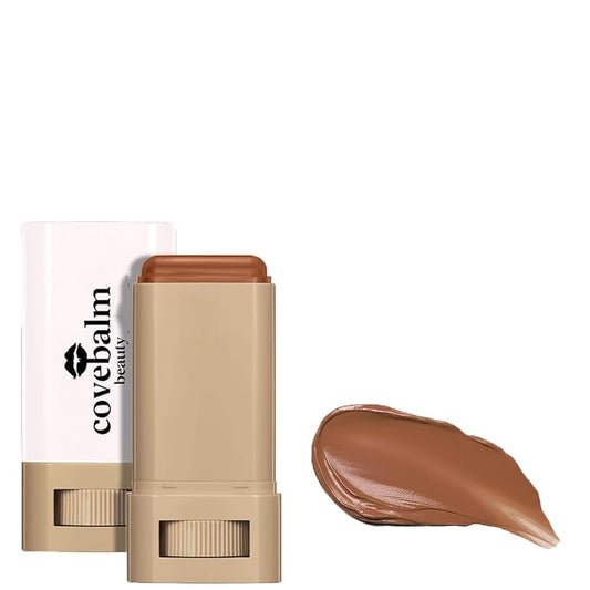Cove Balm Beauty Skin Tint,Solid Tinted Serum Boosted Skin Tint Balm, Facial Color Correct, Radiant & Dewy Finish, Face Tinted Foundation, Covebalm Foundation Stick For Face Makeup (#03)-Velvo Beauty