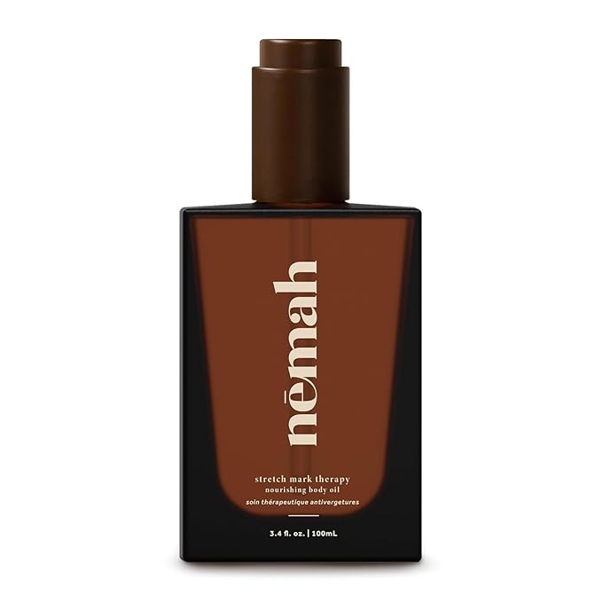 Nemah - Nourishing Belly Oil for Pregnant Women - Hydrating Stretch Mark Oil with Jojoba and Coconut Oil - Vegan & Cruelty-Free - 3.4 fl. oz.-Velvo Beauty