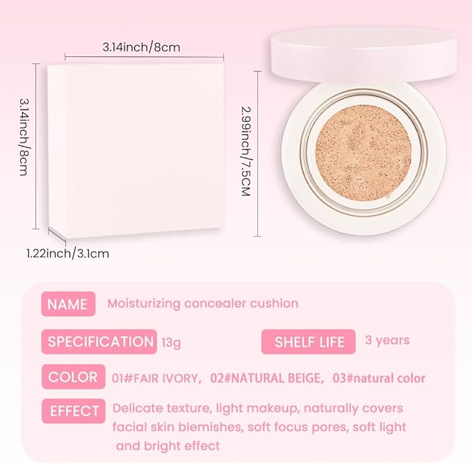 Nuder Cushion Foundation,Natural Beige for Natural & Medium with Neutral Skin Tone,Long-Lasting,Lightweight,Flawless Coverage,Dewy Finish,Concealing Blemishes and Under-eye Bags for All Skin Types-Velvo Beauty