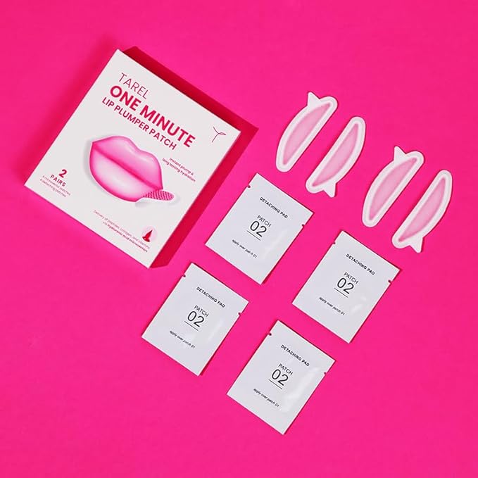 One Minute Lip Plumper Patch - Instant Lip Hydration Patch with Hyaluronic Acid & Collagen Microvector from Tarel Laboratory-Velvo Beauty