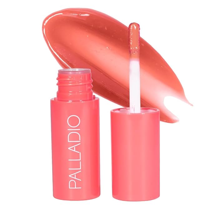 Palladio Jelly Tint, Liquid Stain for Cheeks & Lips, Vivid Color Lip Stain, Lightweight Non-Sticky and Transfer-proof, Natural Finish Makeup, Sweet Berry-Velvo Beauty