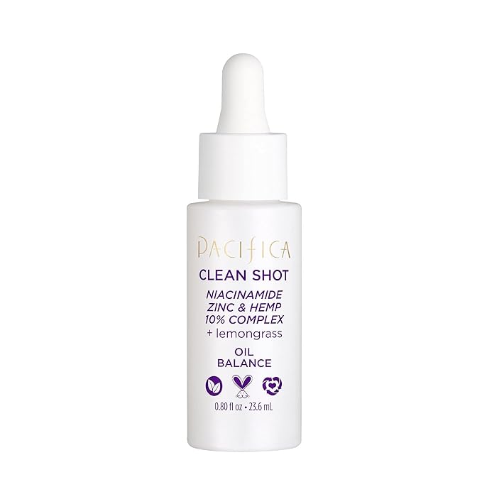 Pacifica Clean Shot Niacinamide Zinc and Hemp 10 Percent Complex Unisex 0.8 oz-Velvo Beauty