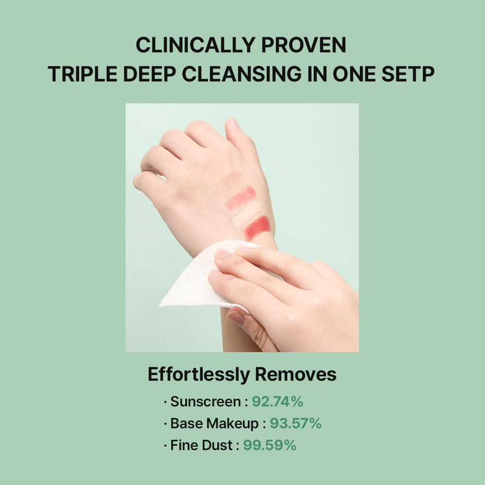 NEEDLY Mild Cleansing Pad, Makeup Remover for Sensitive Skin, Triple Deep Cleansing, Barrier Care with Only Two Surfactants & Panthenol, Extra-Large Soft Vegan Pad, Korean Skincare-Velvo Beauty