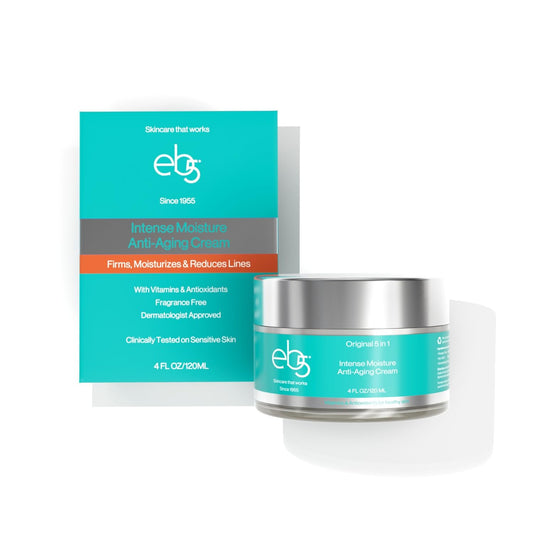 eb5 Intense Moisture Anti Aging Moisturizer Face and Neck Cream- Tone & Tighten Skin with Retinol, Fade Fine Lines and Wrinkles with Vitamin E, A and B5-4oz-Velvo Beauty
