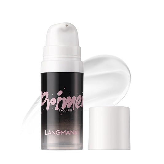 LANGMANNI Matte Grip Face Primer, Transparent Skin Perfecting Hydrating Primer,Unique Smooth Gel-Based Primer Essential For Longlasting Perfection Face Makeup (0.33 Fl Oz, 1)-Velvo Beauty