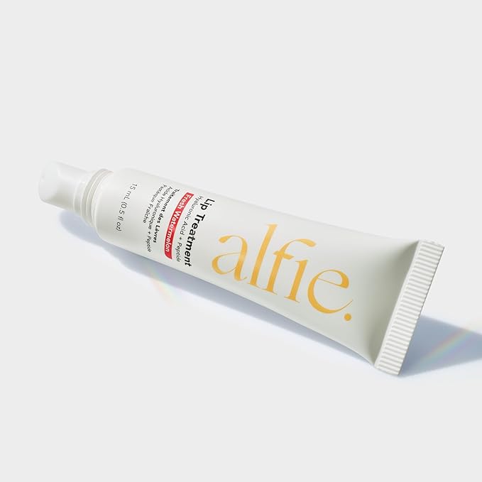 Alfie Hyaluronic Acid Lip Booster -Watermelon Flavor -15ml/0.5 Fl. Oz -Peptide Lip Treatment -Lip Plumper & Filler -Lip Serum & Moisturizer -Lip Volume Hydrating Treatment -Vegan Friendly, Non-Toxic-Velvo Beauty