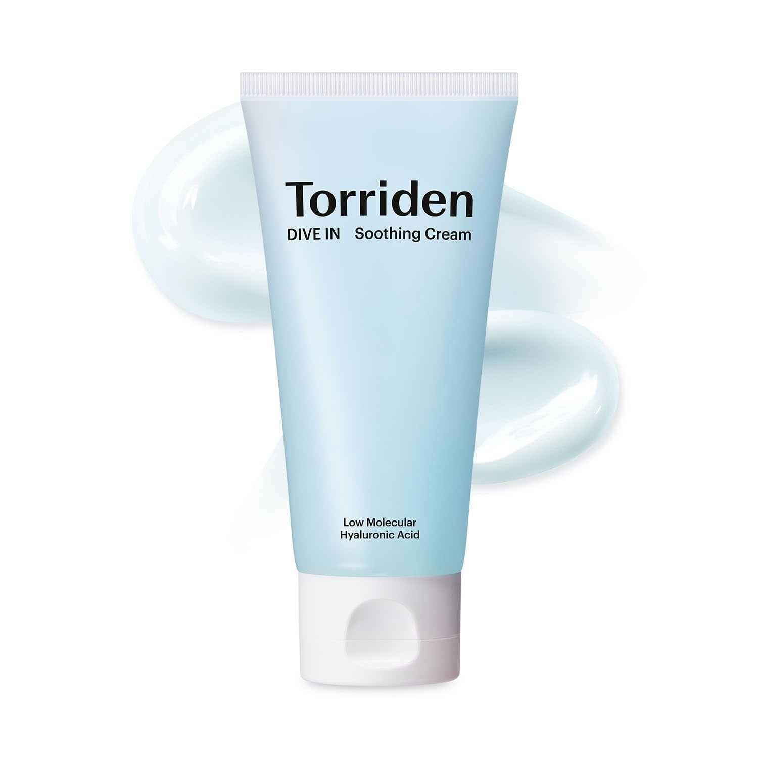 Torriden DIVE IN Hyaluronic Acid Soothing Cream Tube Type 100ml (3.38 fl. oz) | Revitalizing Facial Moisturizer for Sensitive and Dry Skin | Hyaluronic Acid, Panthenol, Allantoin-Velvo Beauty