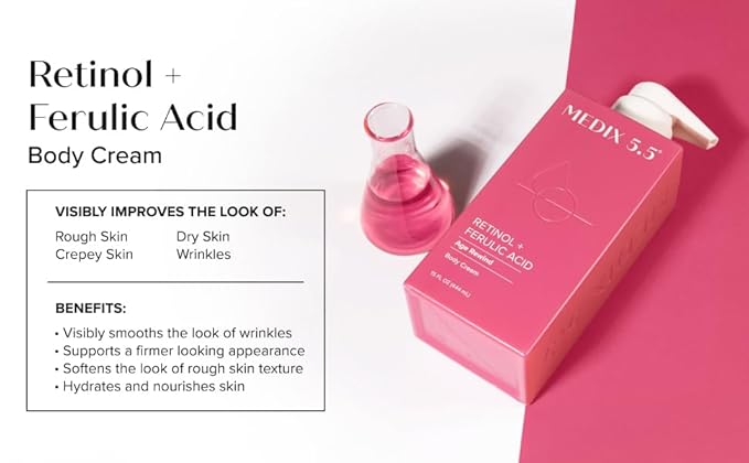 Medix 5.5 Retinol Body Lotion Firming Moisturizer | Crepey Skincare Treatment | Retinol Body Cream | Anti Aging Firming Cream For Women Targets Look Of Crepe Skin, Wrinkles, & Sagging Skin, 2-Pack-Velvo Beauty