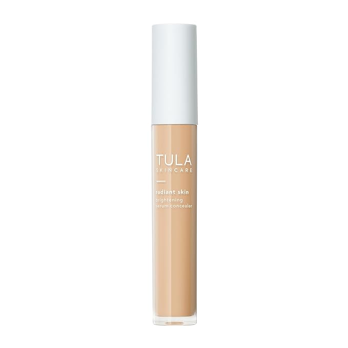 TULA Skin Care Radiant Skin Brightening Serum Concealer - Conceals Dark Circles & Discoloration, Longwearing & Crease-Resistant, Brightens the Appearance of Skin Over Time, Shade 110, 0.18 fl oz.-Velvo Beauty