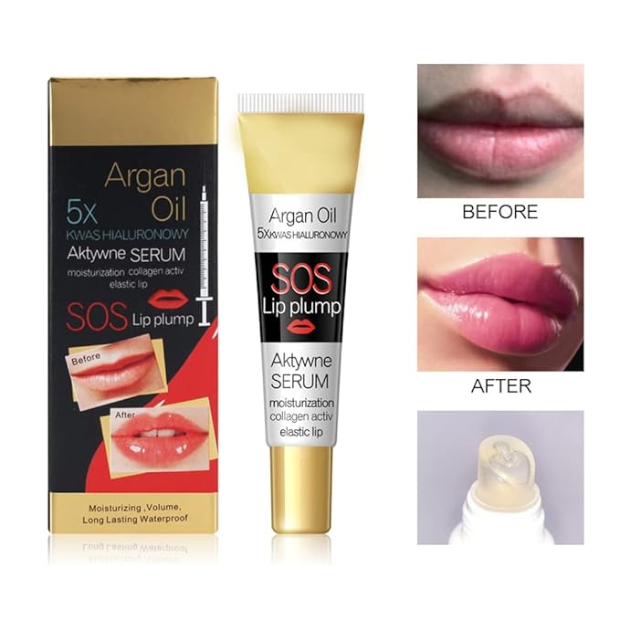 GL-Turelifes Lip Plumper Lip Gloss, Lip Maximizer Plumper Lip Extreme Volume, Heathly Enhancer Hydrated Lips, Moisturize, Refine Dryness Wrinkles Enhances Plump Gloss-Velvo Beauty