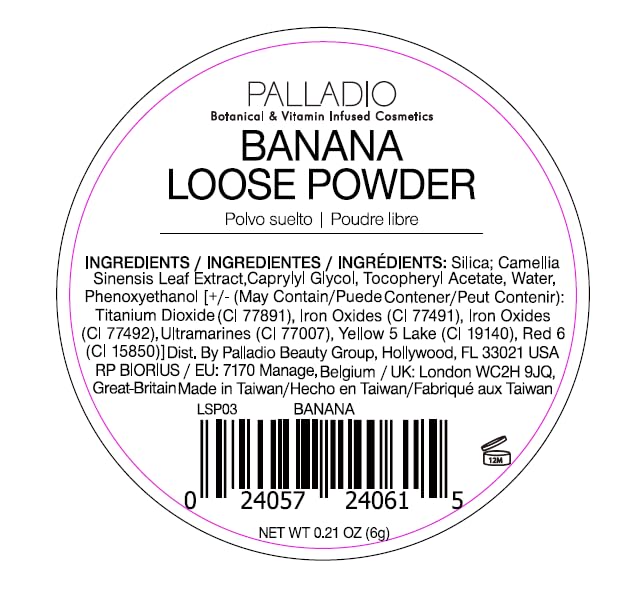 Palladio 4 Ever+Ever Mattifying Loose Setting Powder (Banana Powder)-Velvo Beauty