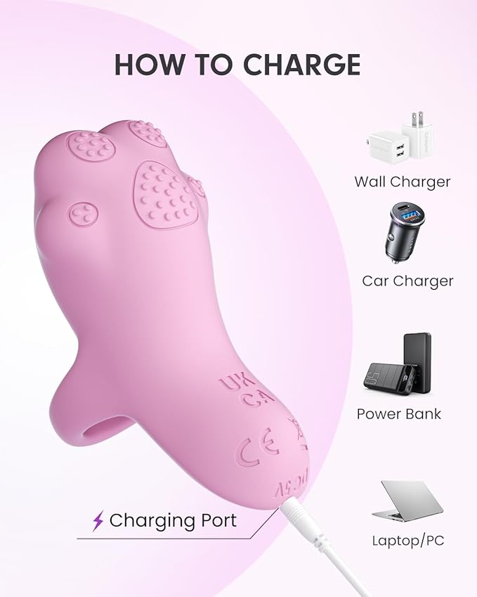 Portable Mini Facial Massage Ball, Waterproof Rechargeable Powerful Multifunctional Eye Face Finger Massager (Pink)-Velvo Beauty