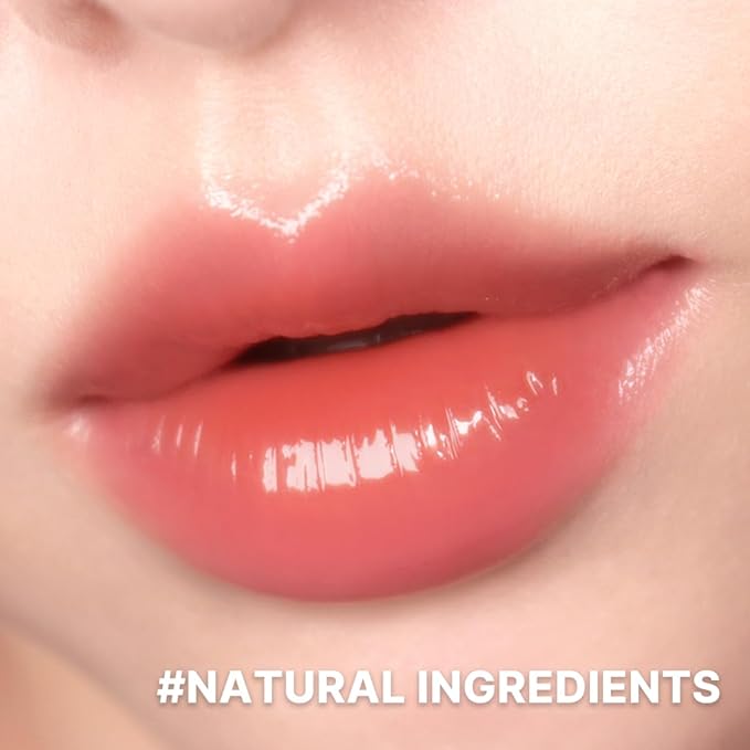 AOU GLOWY TINT BALM Tinted Lip Balm with Natural Gloss Instant Hydration for Chapped Lips 0.12Oz (02 Persimmon Balm)-Velvo Beauty