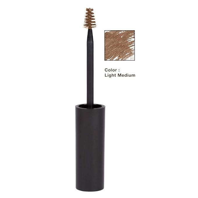 Elizabeth Mott Queen of the Fill Tinted Eyebrow Gel – Brow Filler, Volumizer & Setter – Defines, Shapes & Covers Gray Hairs – Water-Resistant, Long-Lasting – Cruelty-Free – Light Medium Brown 4g-Velvo Beauty