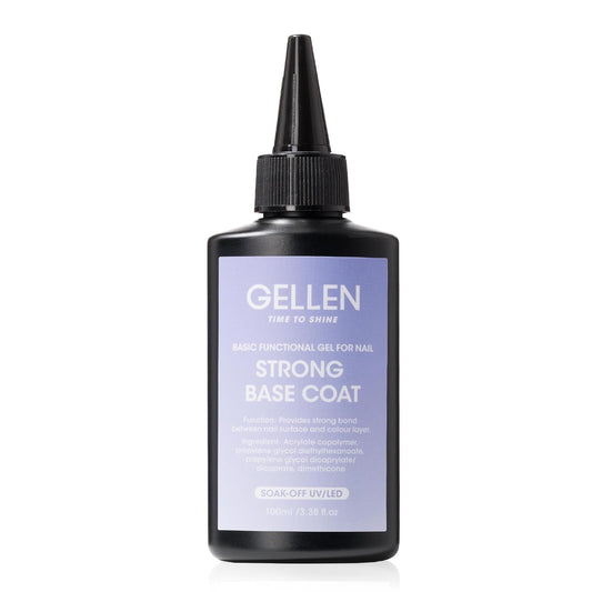 GELLEN 100ml Base Coat Gel Polish Soak Off U V Light Cured High Capacity Base Coat Gel Nail Polish for Salon-Velvo Beauty