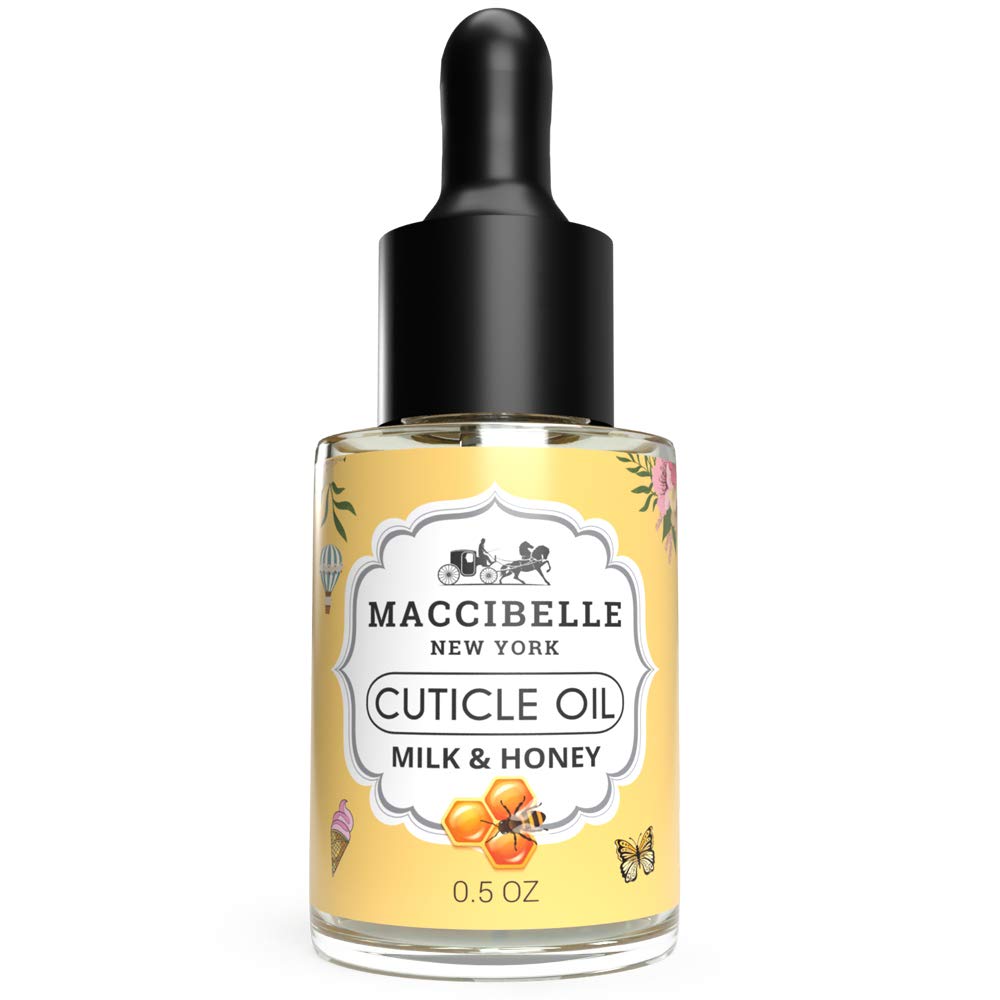 Maccibelle Cuticle Oil 0.5 oz - Heals Dry Cracked Cuticles (Milk and Honey, 0.5 Fl Oz)-Velvo Beauty
