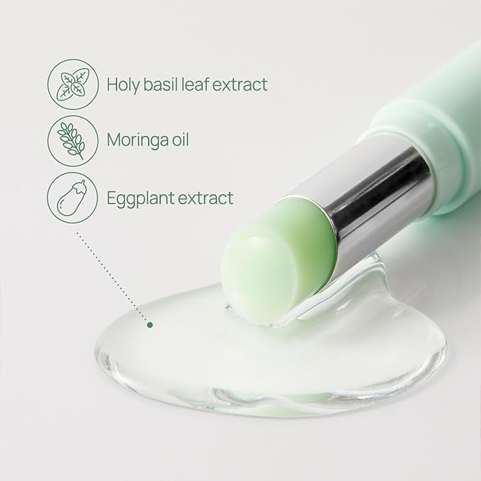 YNM Fresh Green Lip Balm 4g, Certified Vegan, Non-Sticky Sleep Lip Mask, k-beauty, Made in Korea, Irrtation index of 0.000, Super centella complex, Centella asiatica extract-Velvo Beauty