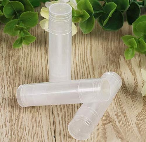 12 Pieces Clear Plastic Empty Lip Balm Tubes Containers DIY Lip Balm Lip Gloss Tube Pipe Bottle-Velvo Beauty