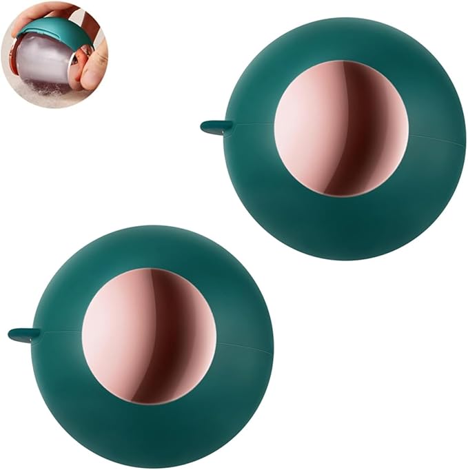 Washable Reusable Gel Lint Roller for Pet Hair, Tecogue Portable Dog Cat Pet Hair Remover for Clothes, Laundries, Sticky Cleaner, Dust Fuzz Fur for Travel Household (Green-2pcs)-Velvo Beauty