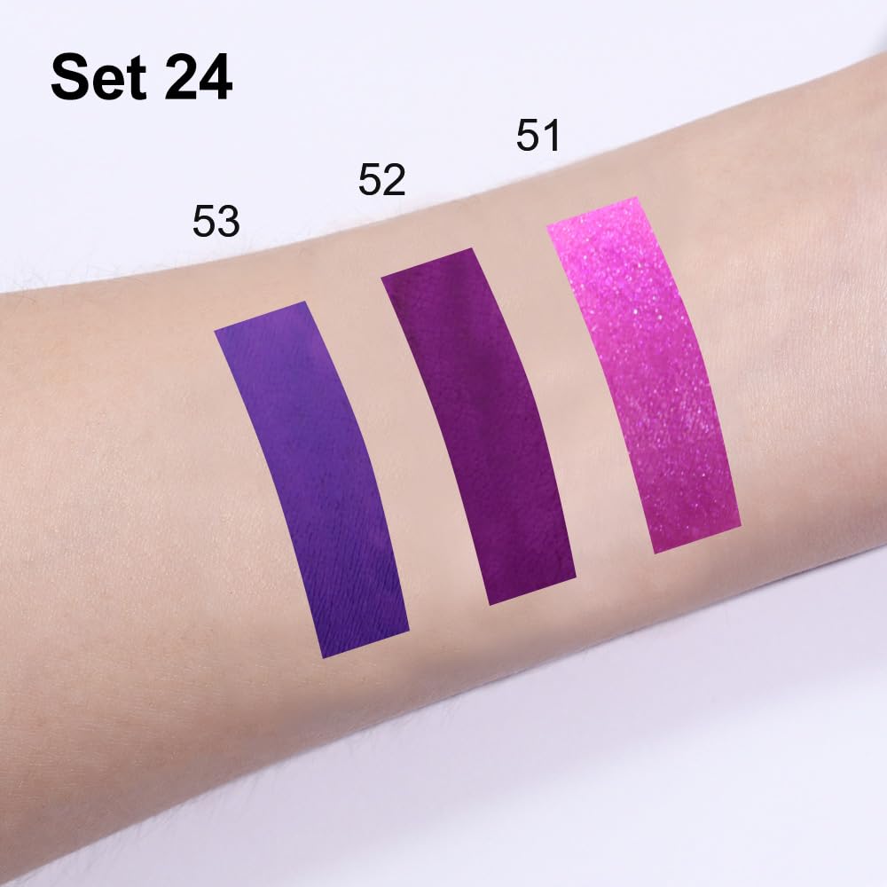 evpct 3Pcs Lavender Dark Violet Purple Matte Lip Liner & Liquid Lipstick Stain Makeup Set for Women, Lip Liner Stain Long Lasting Waterproof Smudge Proof, Cruelty Free Lip Makeup 24 hours originales-Velvo Beauty